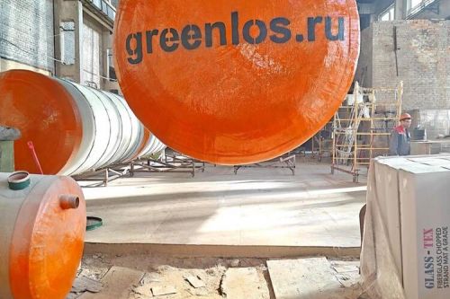 Изготовление и отгрузка стеклопластикового резервуара ГРИНЛОС